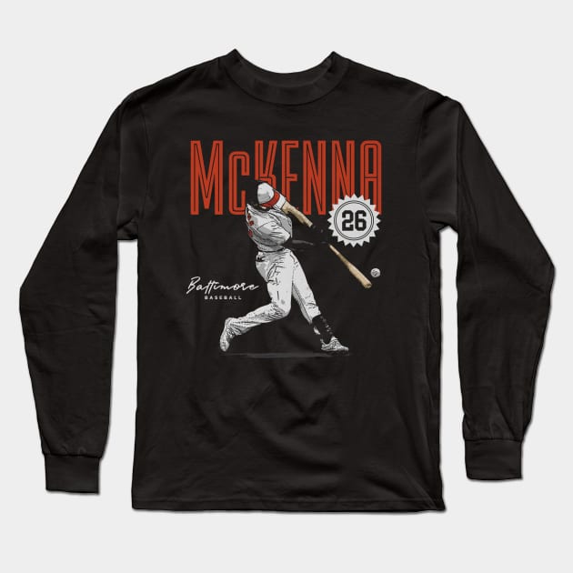 Ryan McKenna Baltimore Card Long Sleeve T-Shirt by Jesse Gorrell